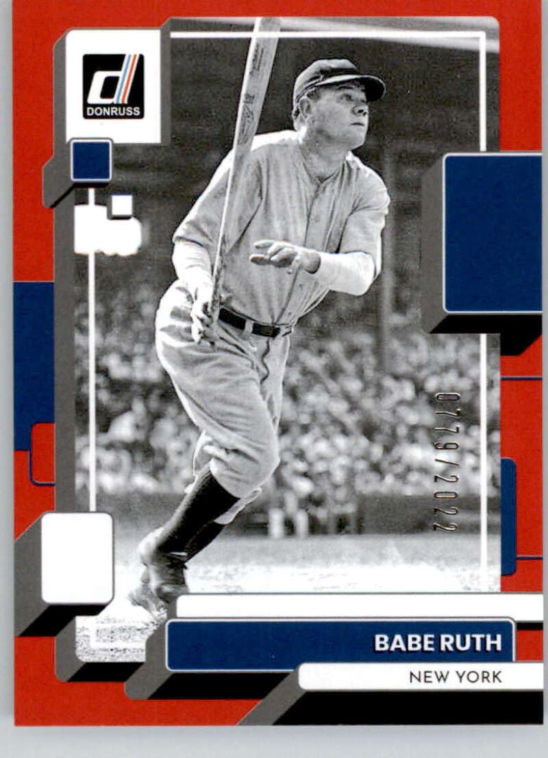 Amazon.com: 2022 Donruss Red #229 Babe Ruth /2022 New York